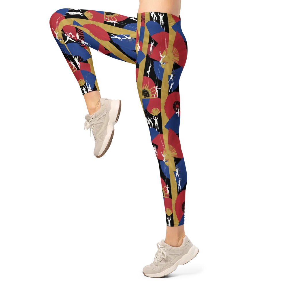 Acrobat’s Cabaret on Leggings — Left