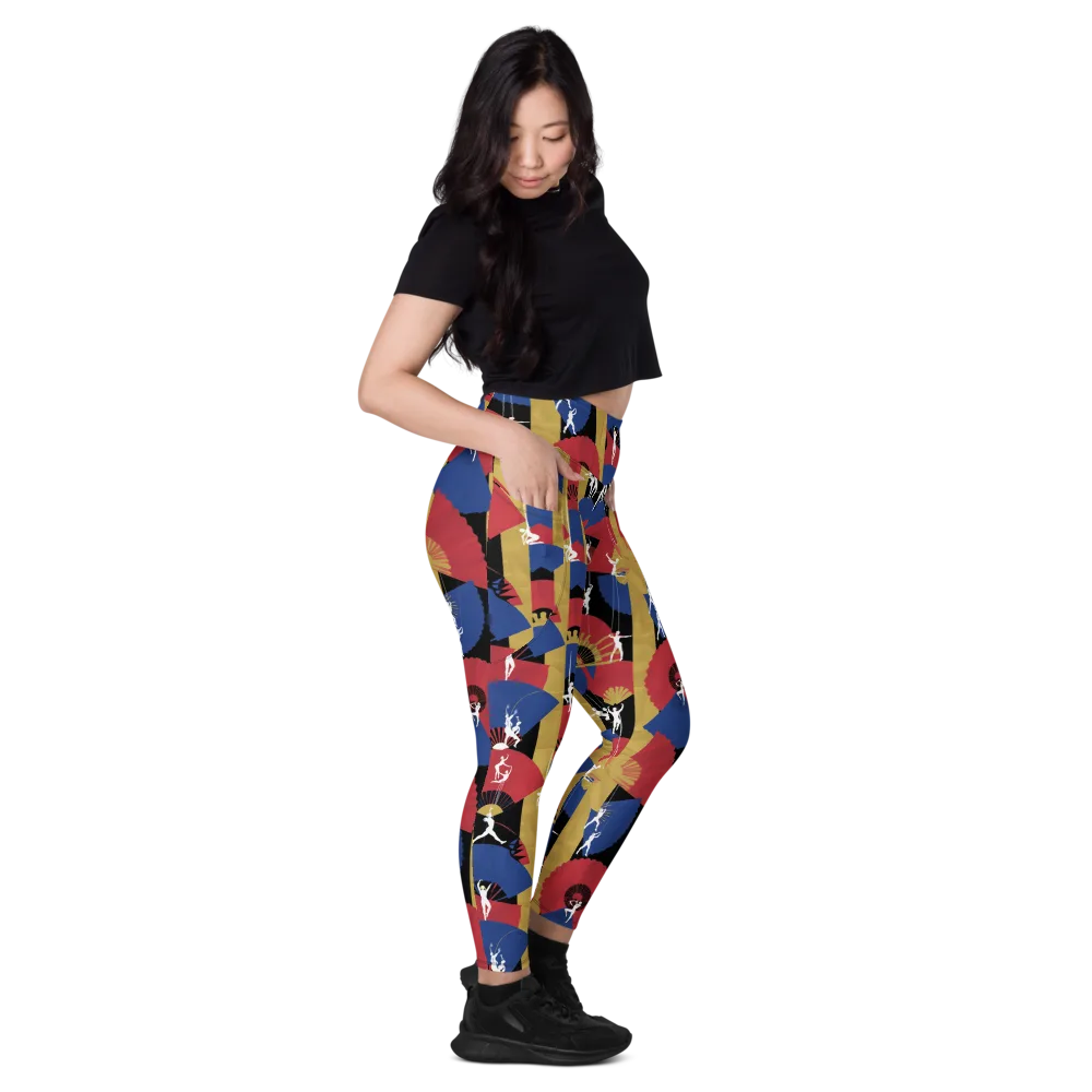 Acrobat’s Cabaret on Leggings with Pockets — Right