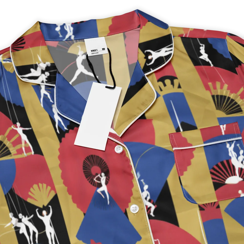 Acrobat’s Cabaret on Women's Short Sleeve Pajama Top — Product details