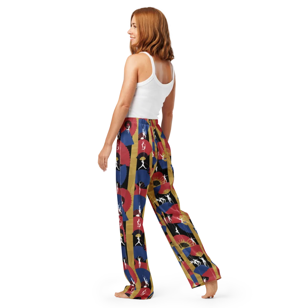 Acrobat’s Cabaret on Women's Pajama Pants — Back