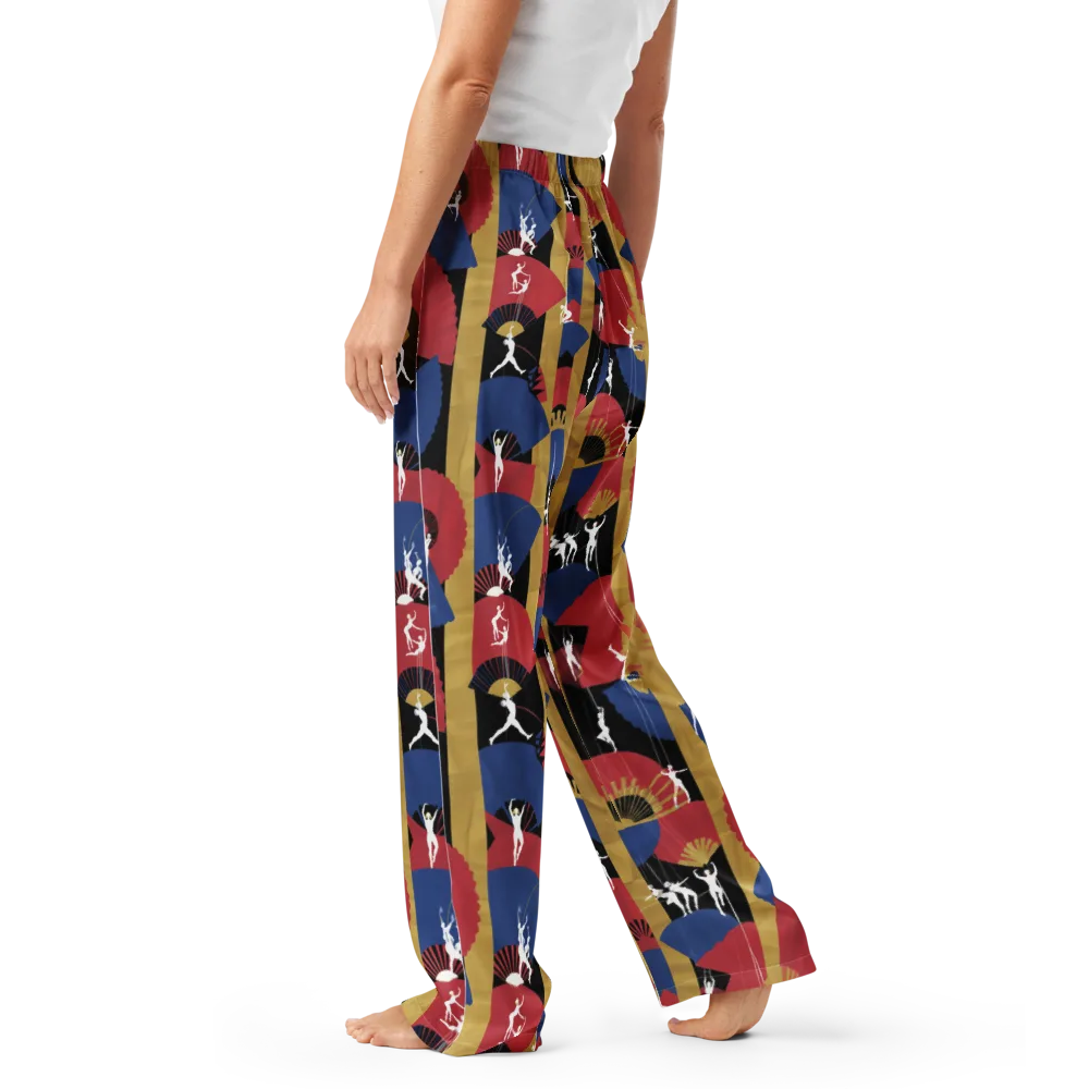 Acrobat’s Cabaret on Women's Pajama Pants — Left