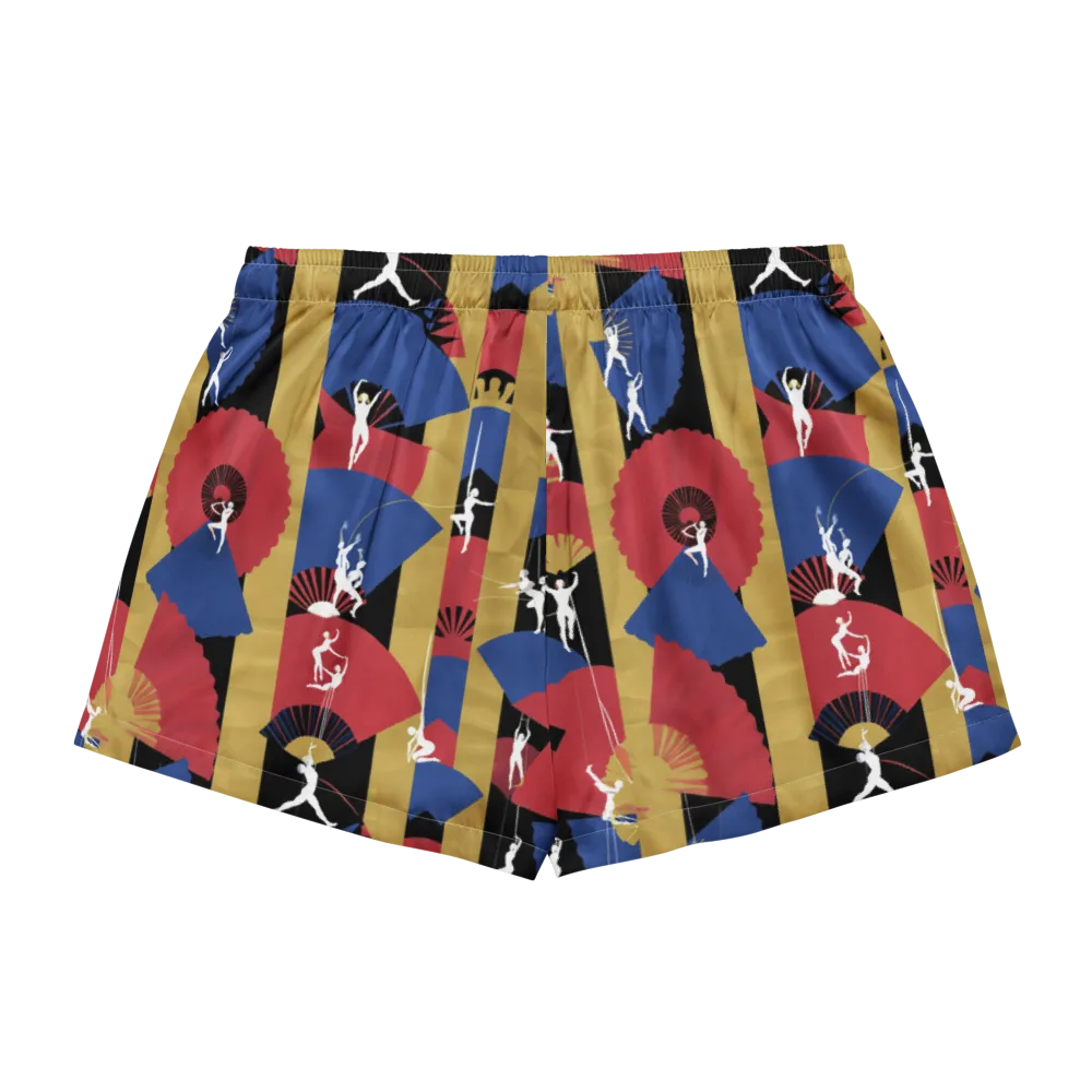Acrobat’s Cabaret on Women's Pajama Shorts — Back