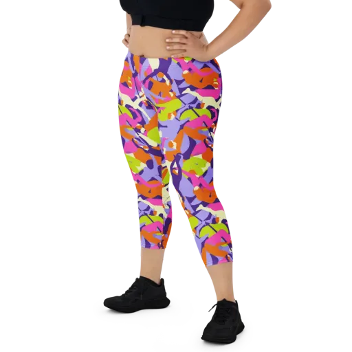Chromatic Choreography on a Capri Leggings
