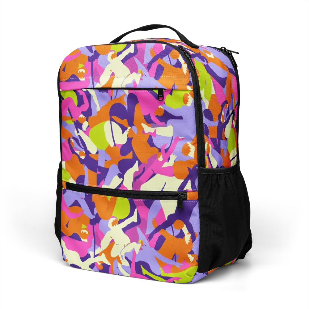 Chromatic Choreography on Utility Backpack — Left Front