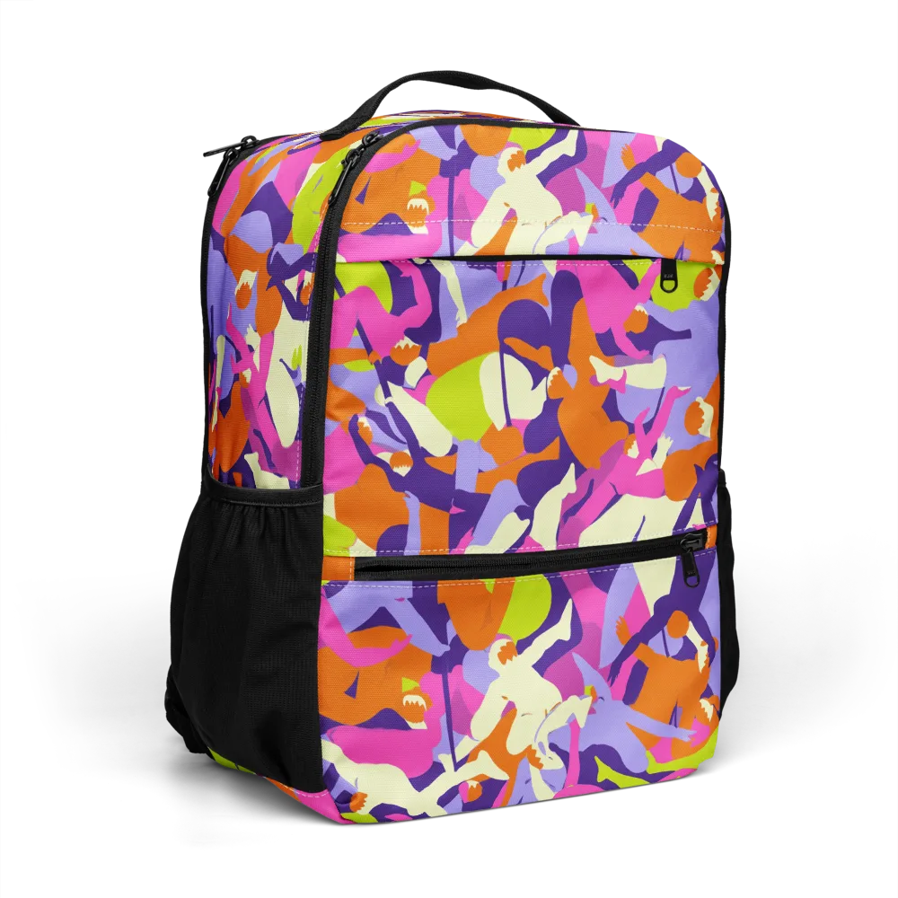 Chromatic Choreography on Utility Backpack — Right Front