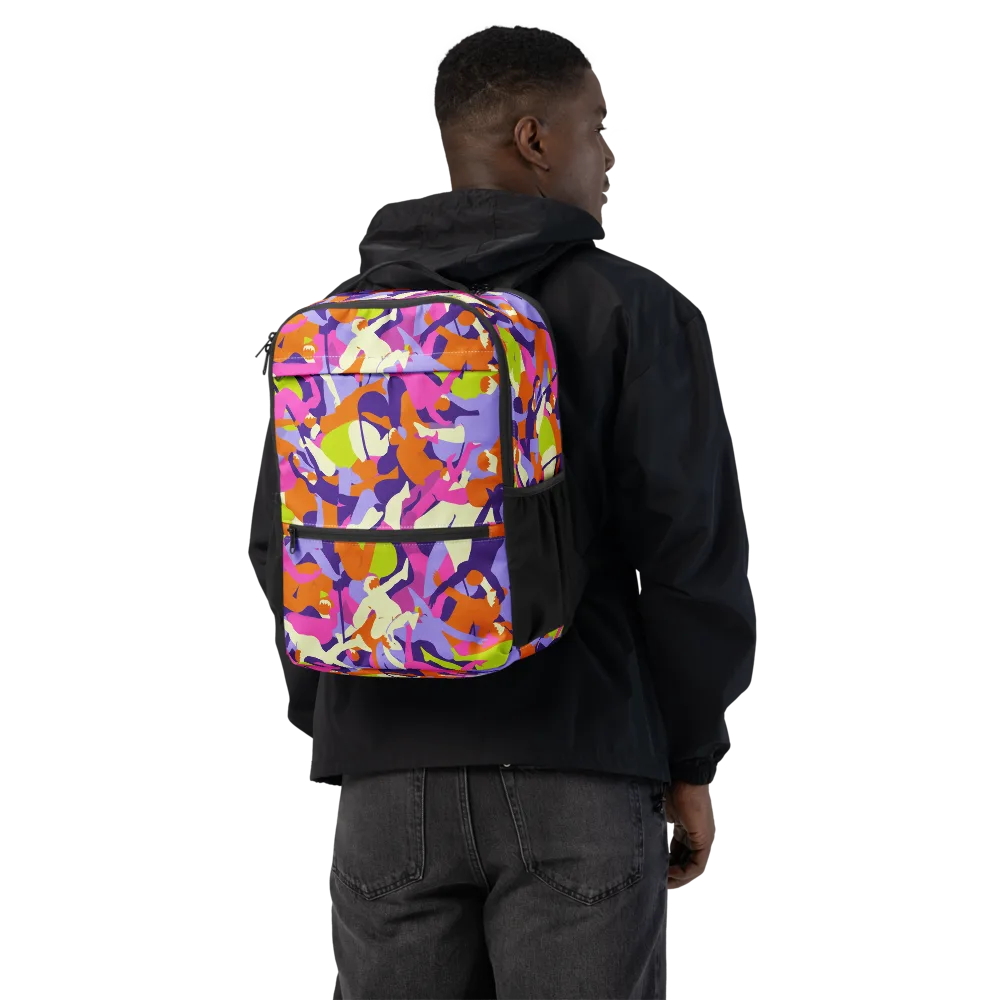 Chromatic Choreography on Utility Backpack — Back