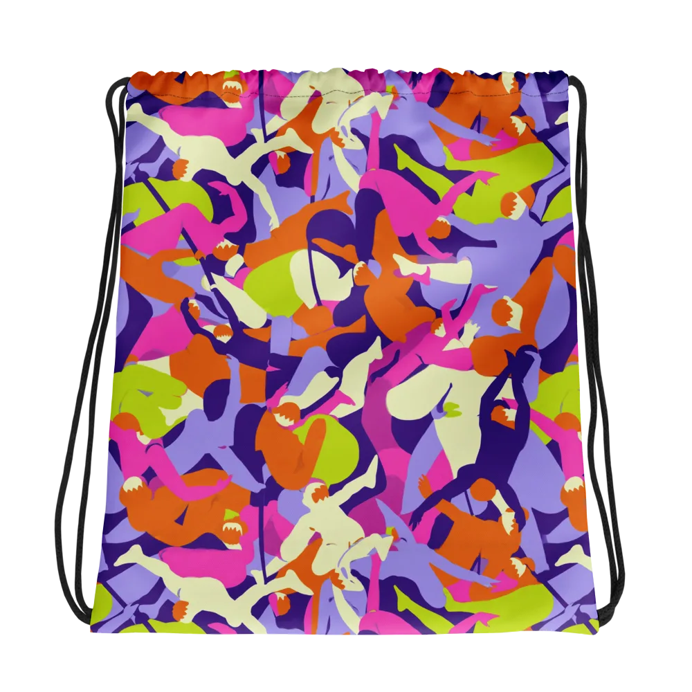 Chromatic Choreography on Drawstring Bag — Photo