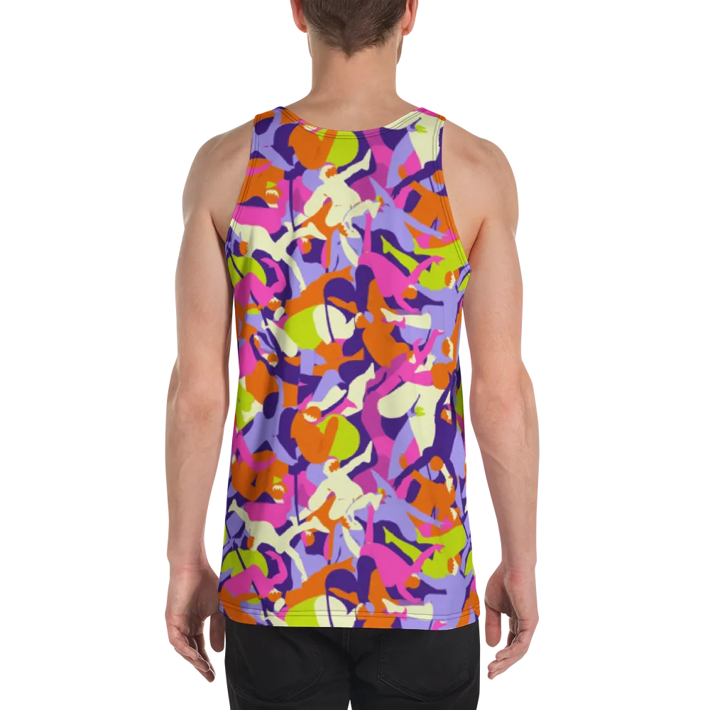 Chromatic Choreography on Men's Tank Top — Back