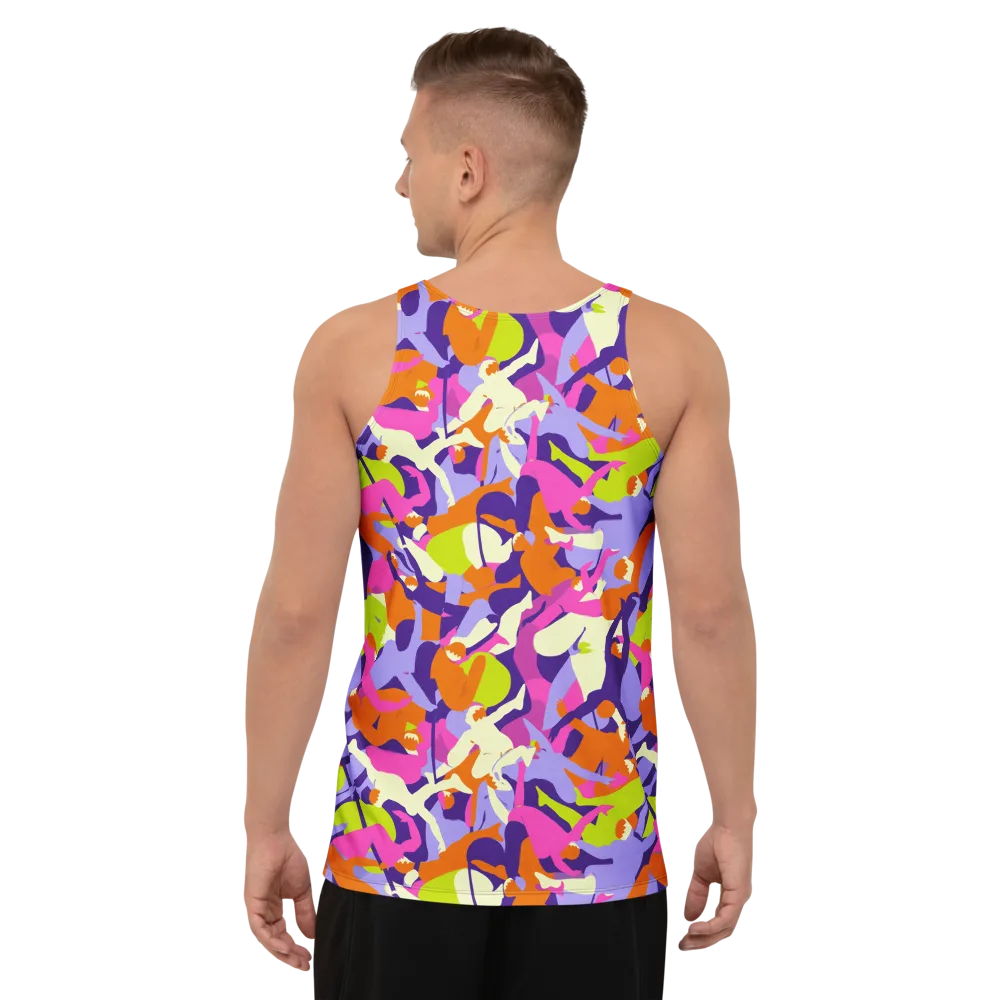 Chromatic Choreography on Men's Tank Top — Back