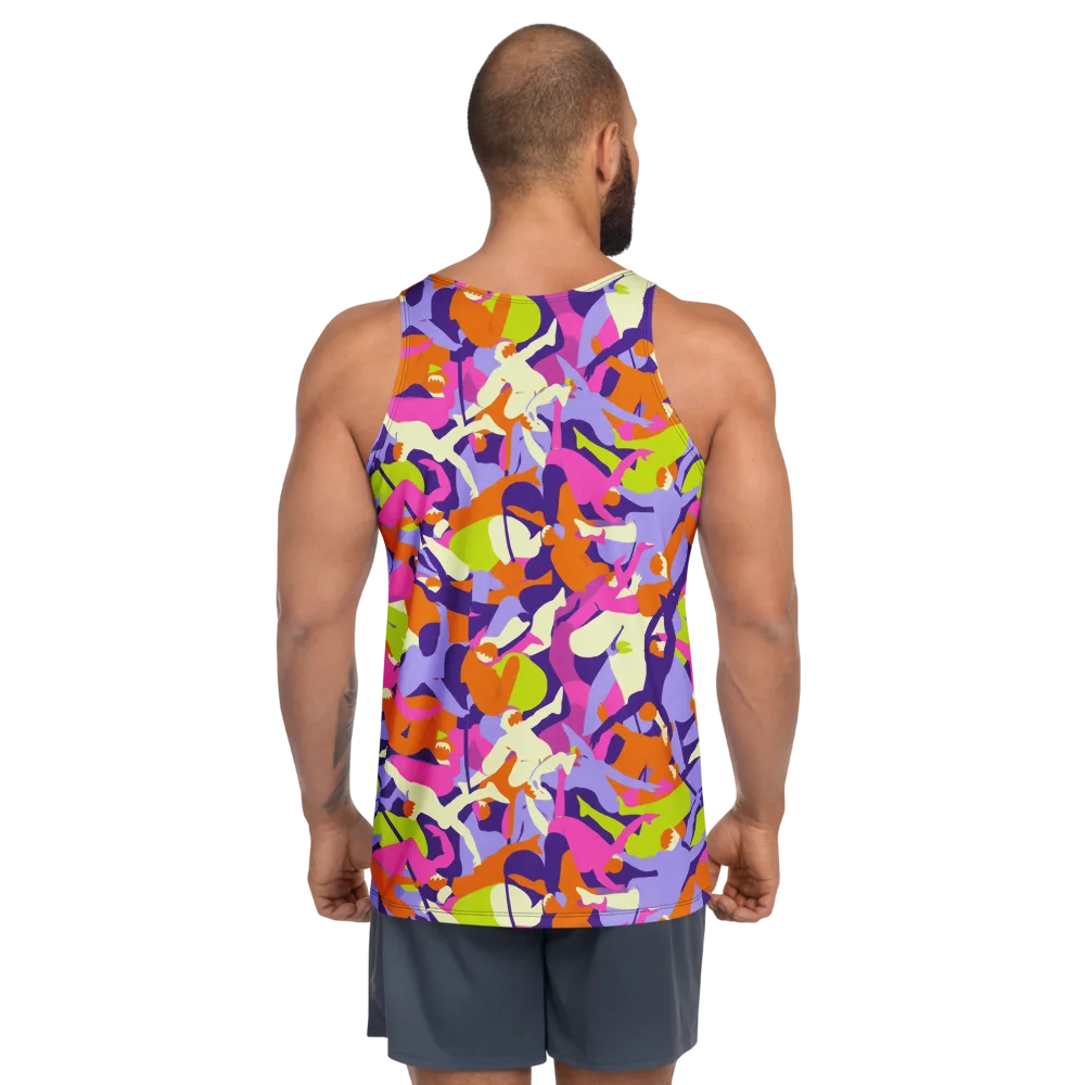 Chromatic Choreography on Men's Tank Top — Back