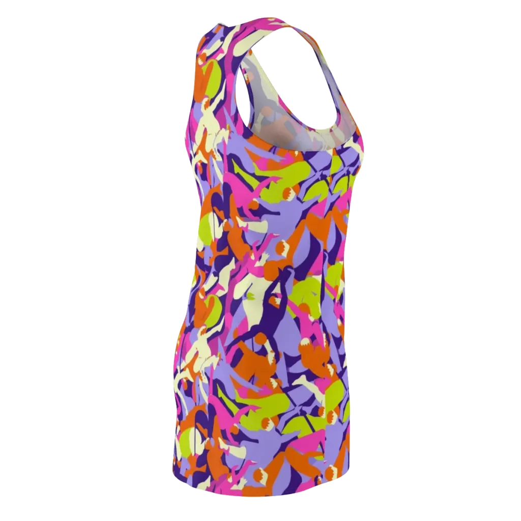 Chromatic Choreography on Racerback Dress — Back Side