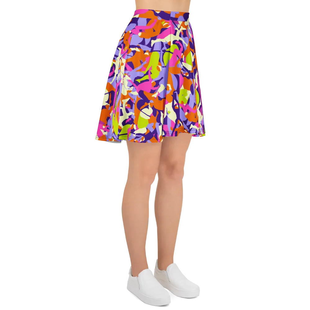 Chromatic Choreography on Skater Skirt — Right