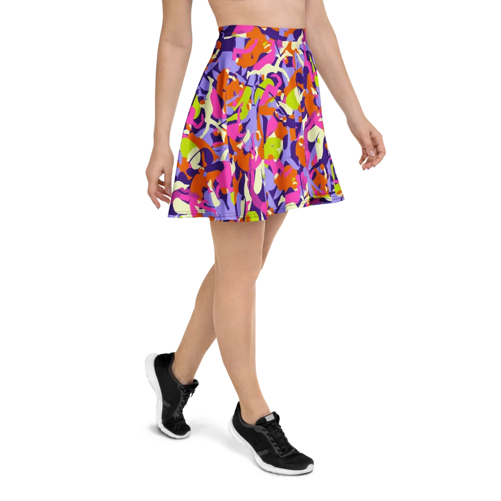 Chromatic Choreography on Skater Skirt — Right
