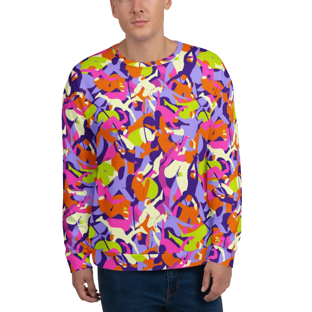 Chromatic Choreography on Sweatshirt — Front