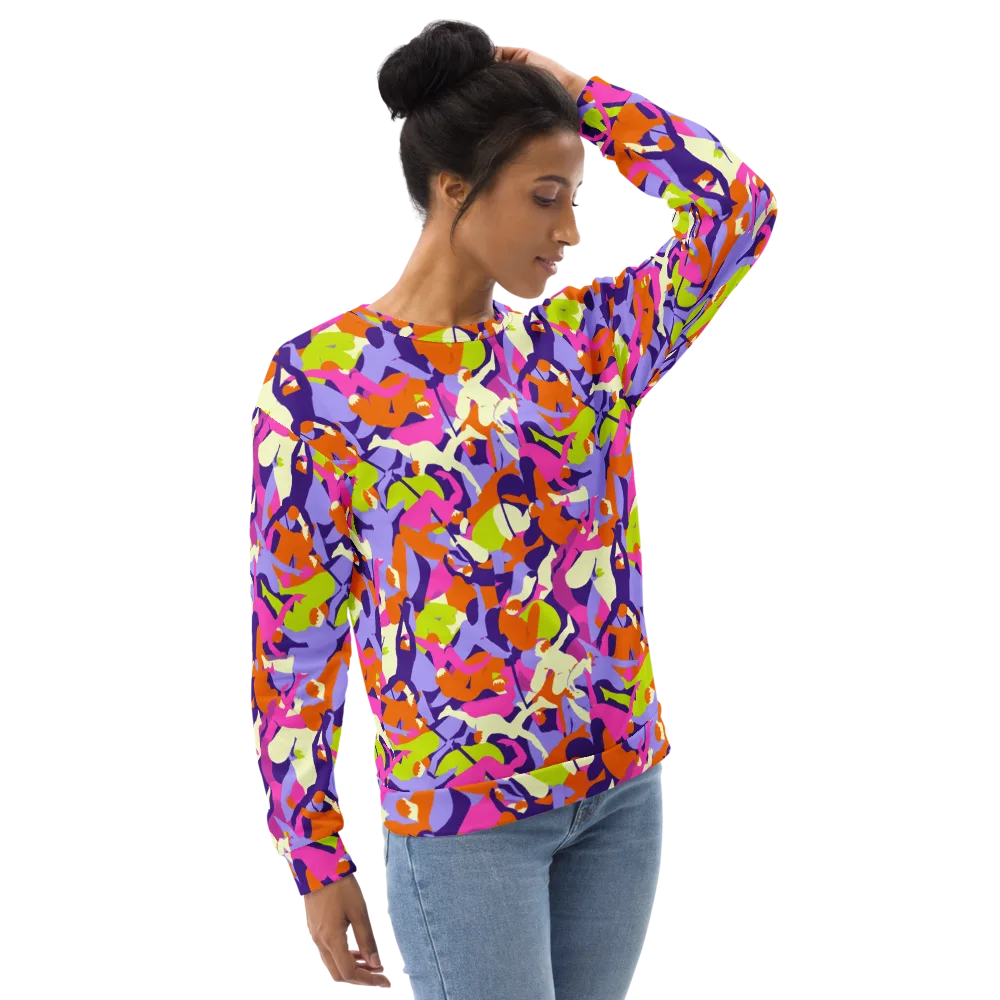 Chromatic Choreography on Sweatshirt — Right Front