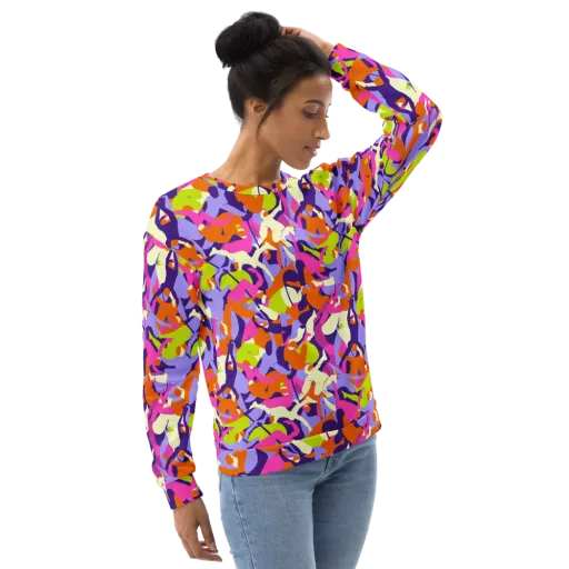 Chromatic Choreography on a Sweatshirt