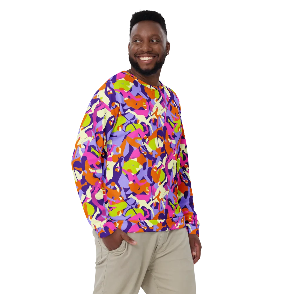 Chromatic Choreography on Sweatshirt — Front