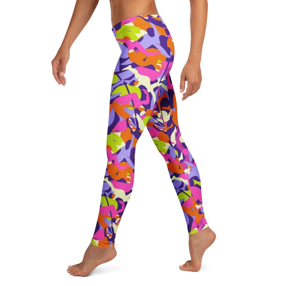 Chromatic Choreography on Leggings — Left