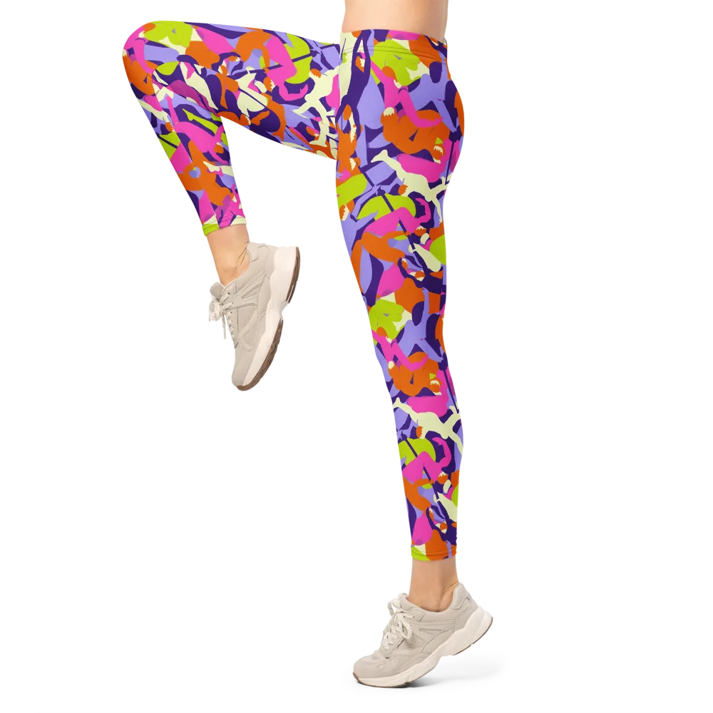 Chromatic Choreography on Leggings — Left