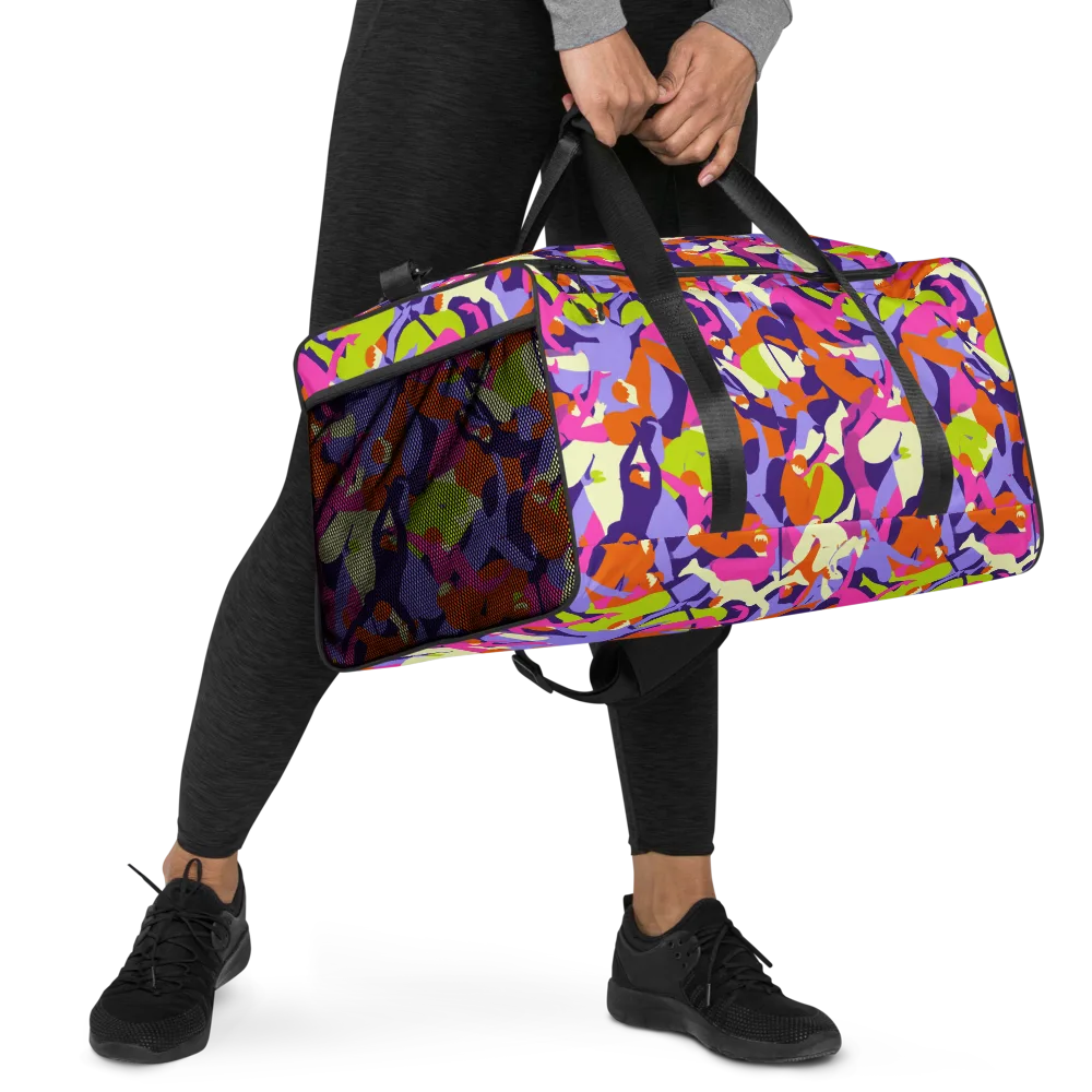 Chromatic Choreography on Duffle Bag — Right Front