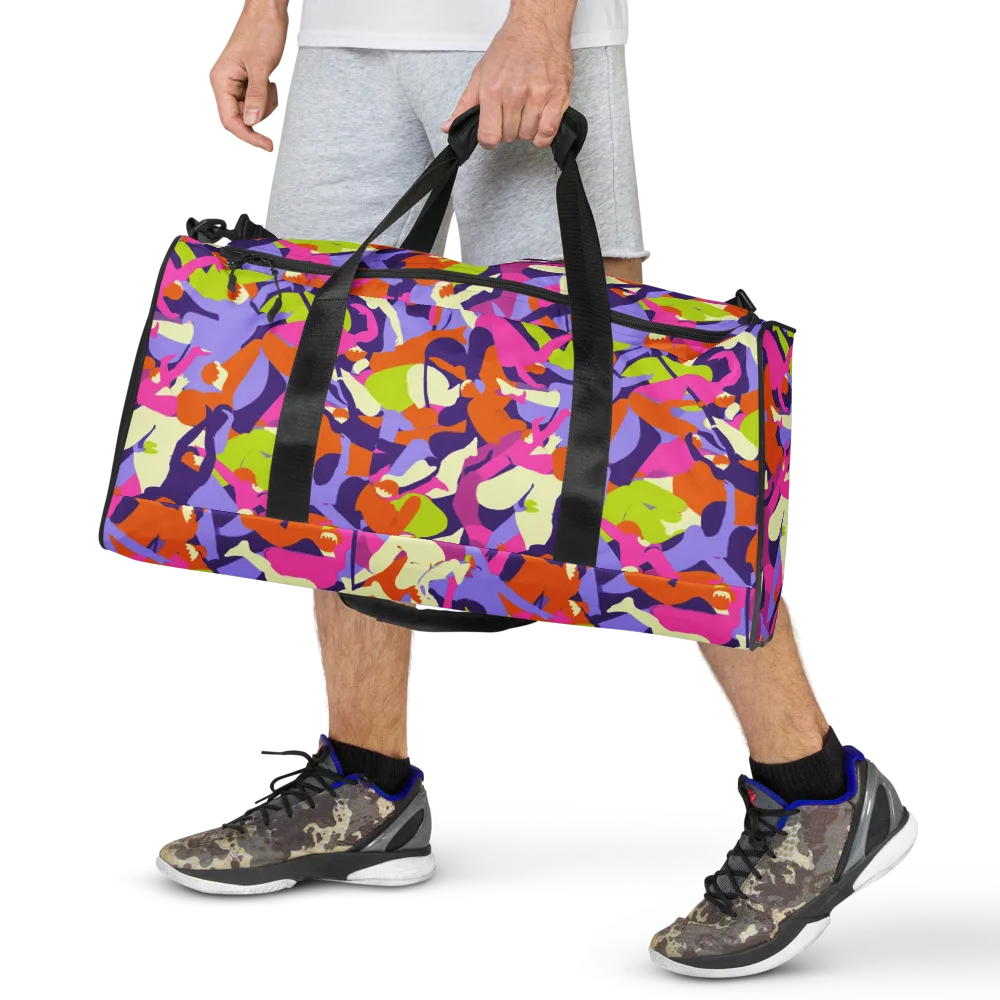 Chromatic Choreography on Duffle Bag — Front
