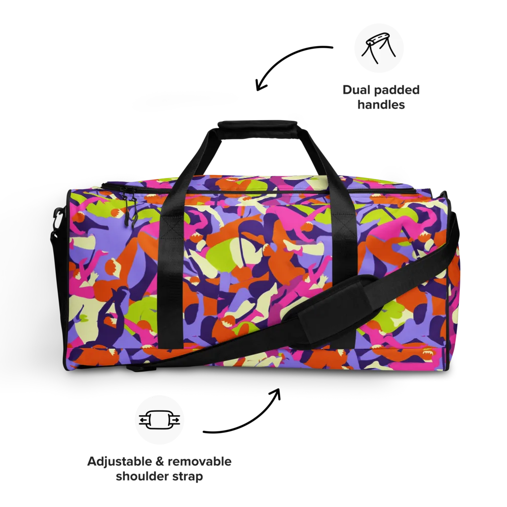 Chromatic Choreography on Duffle Bag — Front