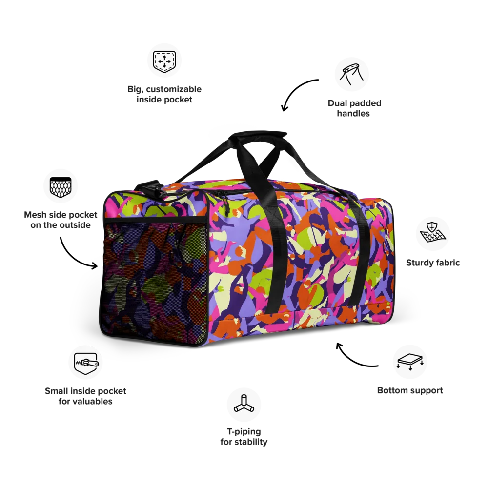 Chromatic Choreography on Duffle Bag — Right Front