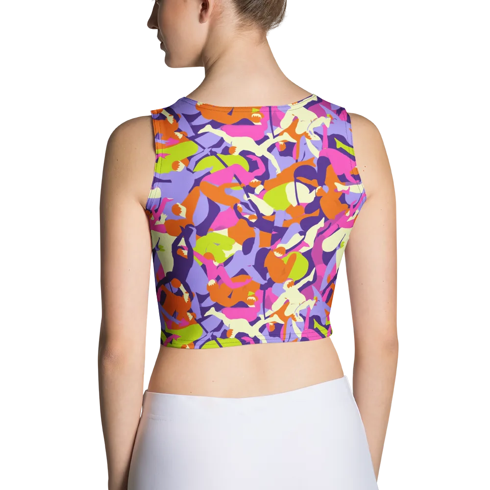 Chromatic Choreography on Crop Top — Back