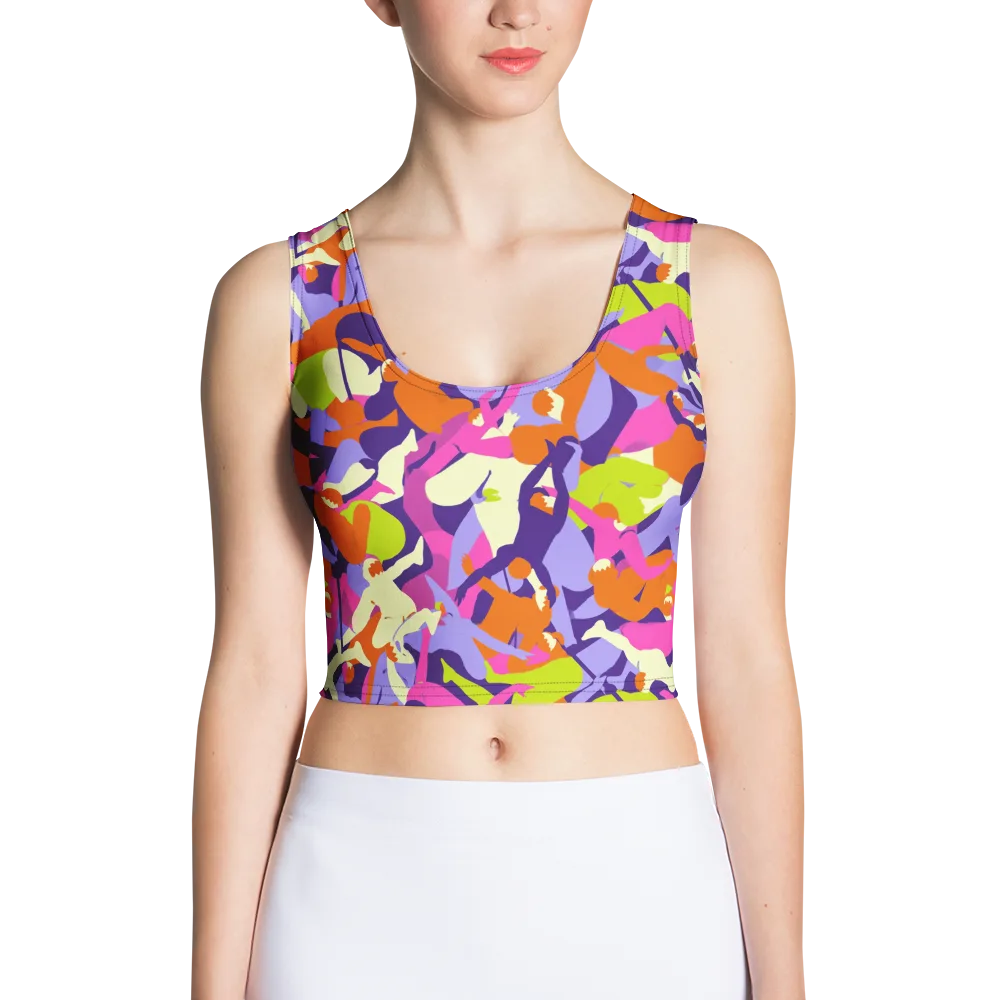 Chromatic Choreography on Crop Top — Front