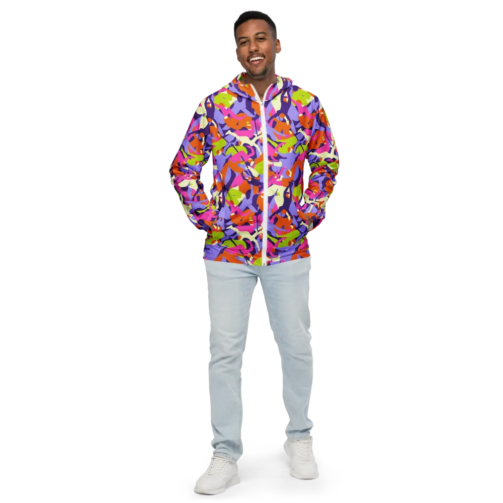 Chromatic Choreography on Men's Windbreaker — Front