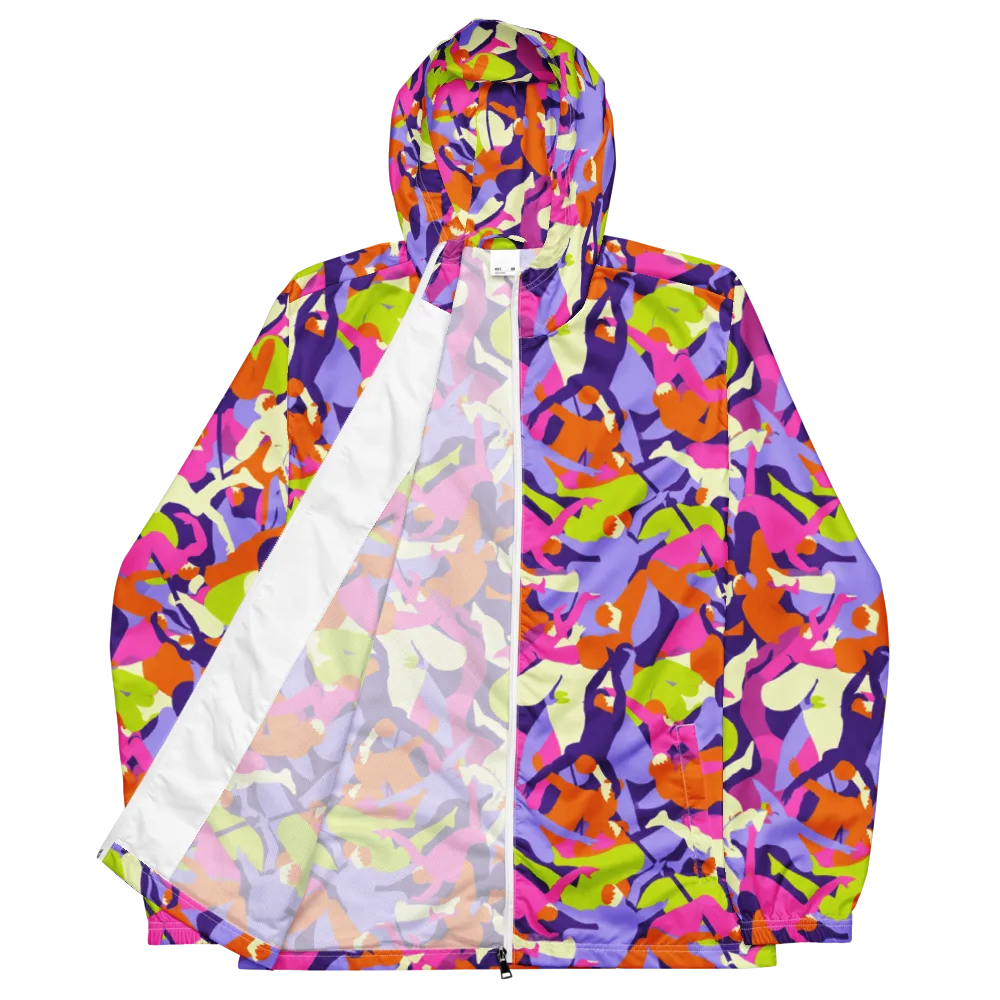 Chromatic Choreography on Men's Windbreaker — Front