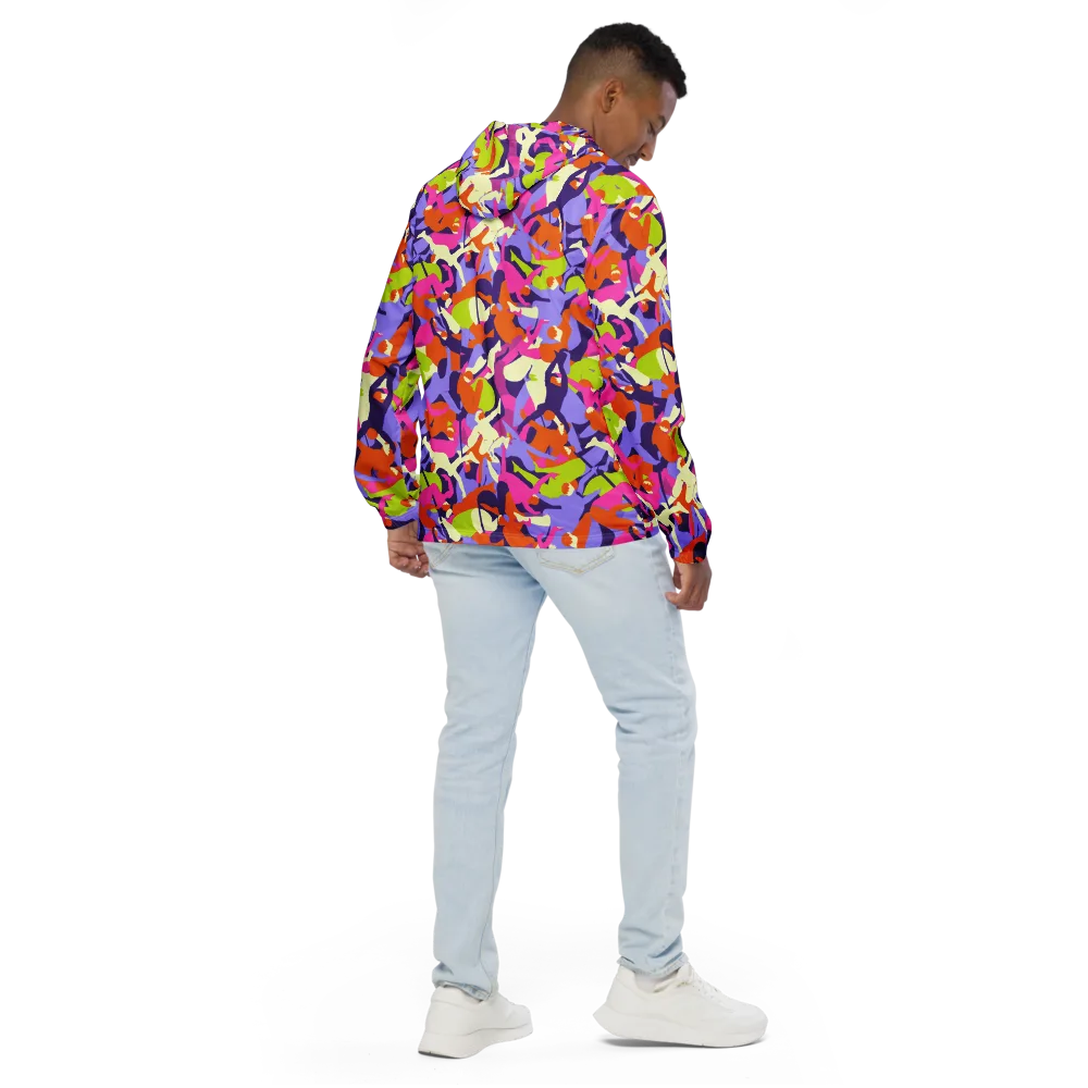 Chromatic Choreography on Men's Windbreaker — Back