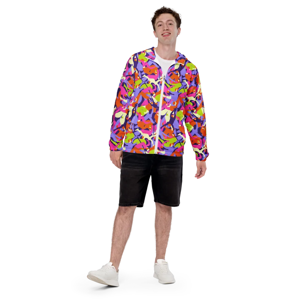 Chromatic Choreography on Men's Windbreaker — Front