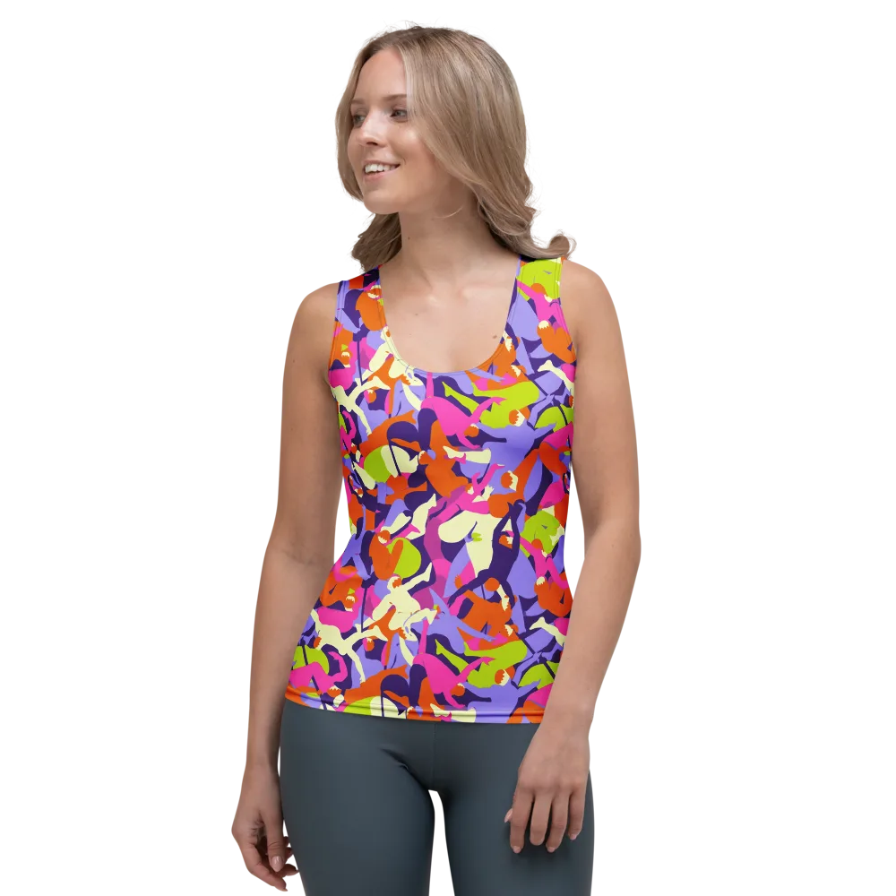 Chromatic Choreography on Women's Tank Top — Front