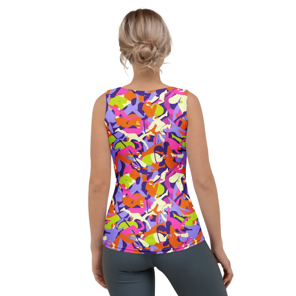 Chromatic Choreography on Women's Tank Top — Back