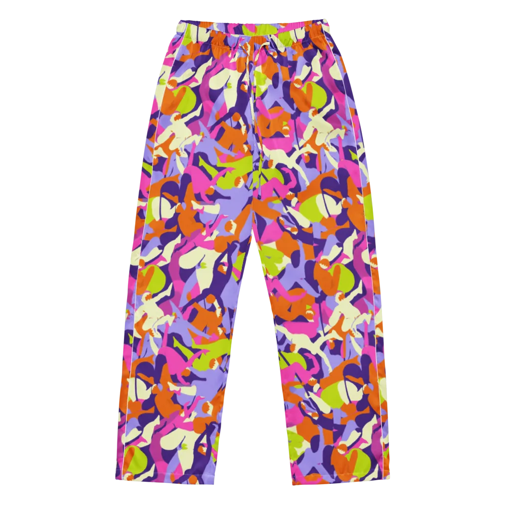 Chromatic Choreography on Women's Pajama Pants — Front