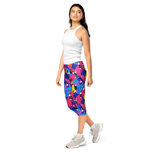 Neon Aerial on a Capri Leggings