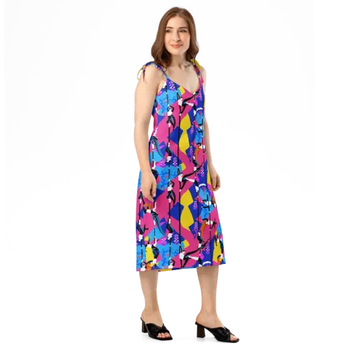 Neon Aerial on a Slip Dress