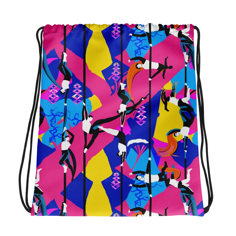 Neon Aerial on Drawstring Bag — Photo