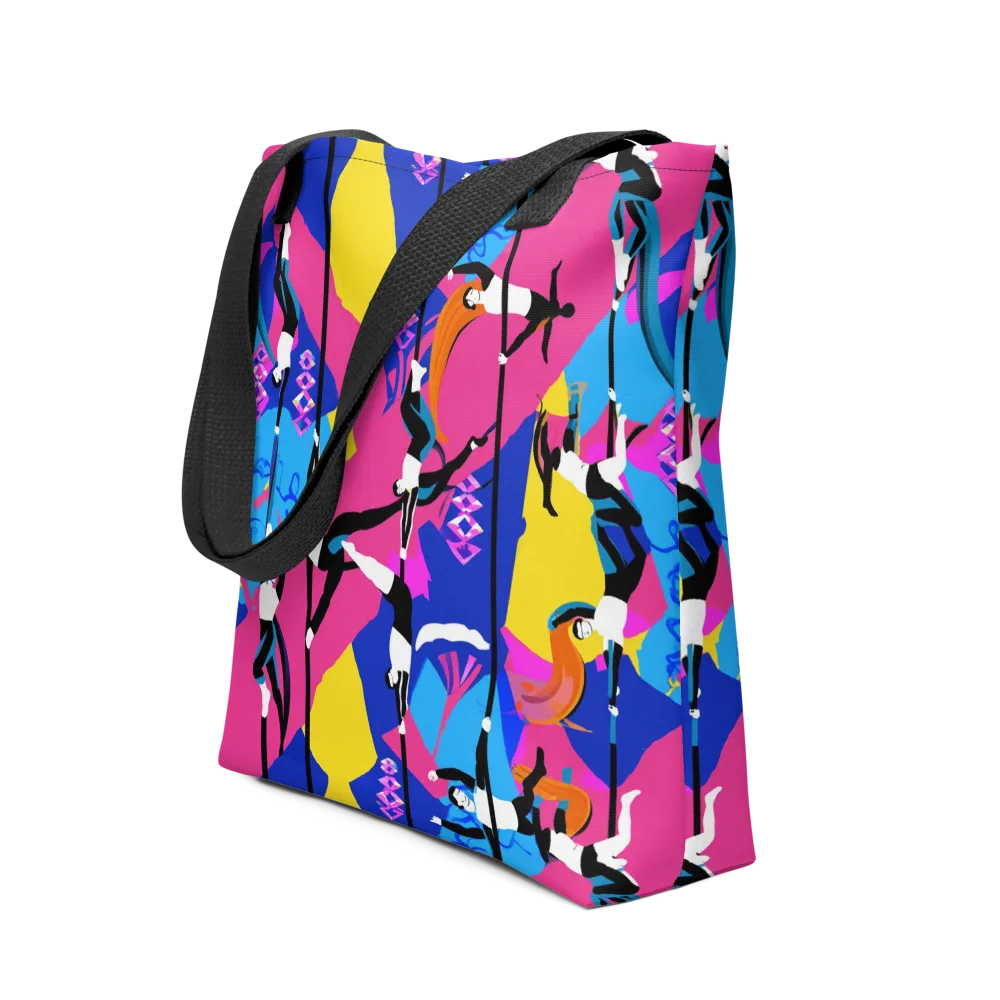 Neon Aerial on Tote Bag — Front
