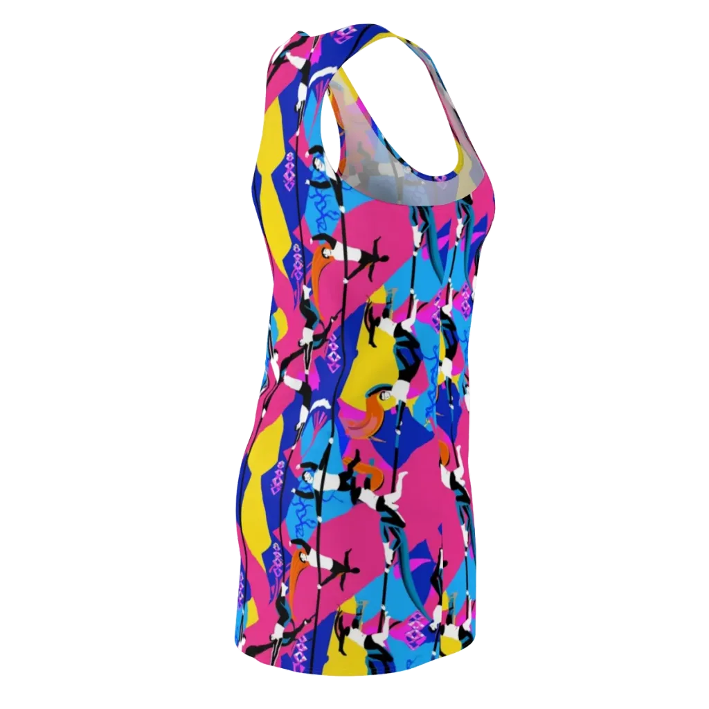 Neon Aerial on Racerback Dress — Back Side