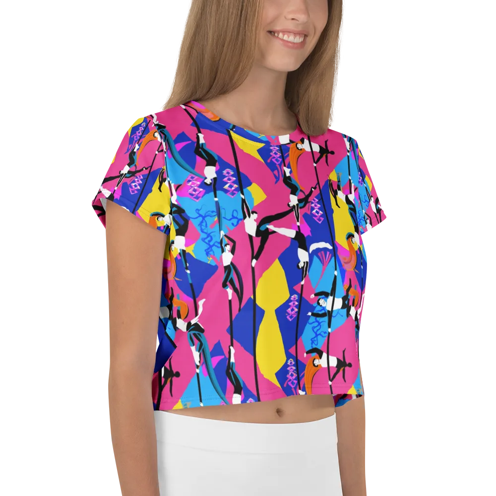 Neon Aerial on Crop Tee — Right