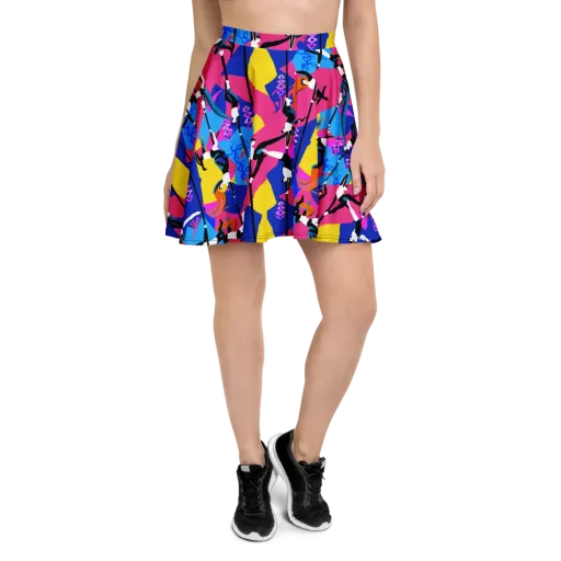 Neon Aerial on a Skater Skirt
