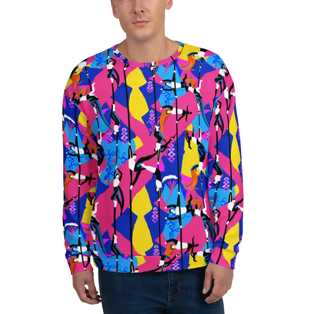 Neon Aerial on Sweatshirt — Front
