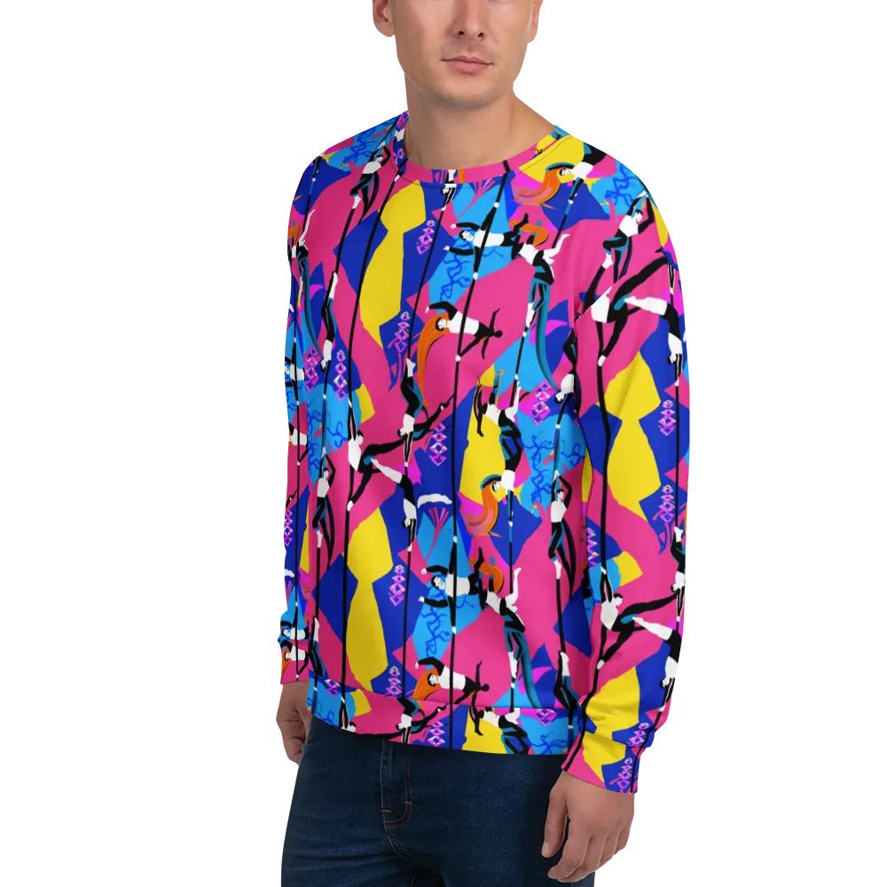 Neon Aerial on Sweatshirt — Left Front