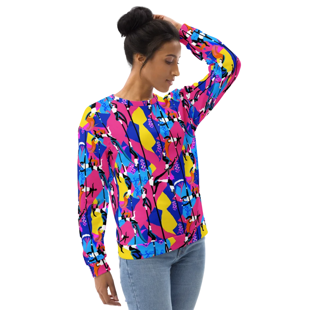 Neon Aerial on Sweatshirt — Right Front