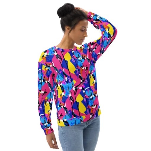 Neon Aerial on a Sweatshirt