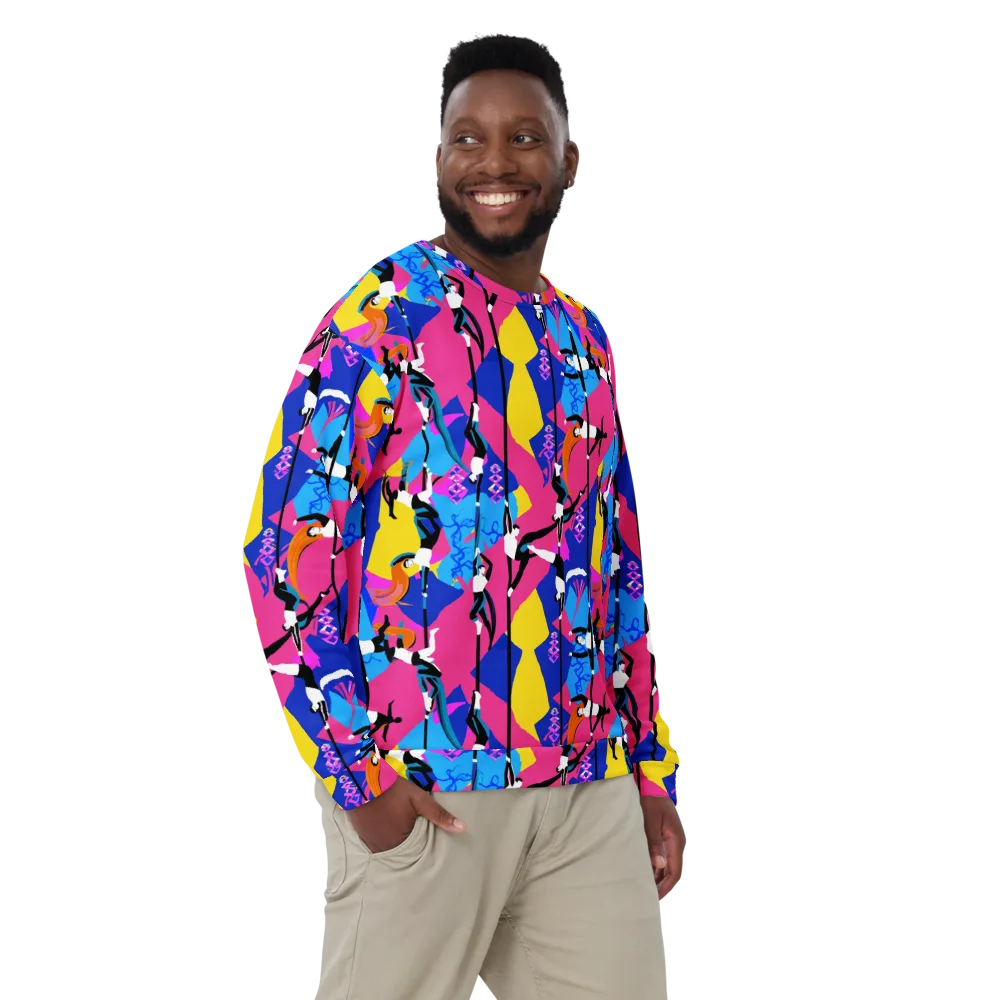 Neon Aerial on Sweatshirt — Front