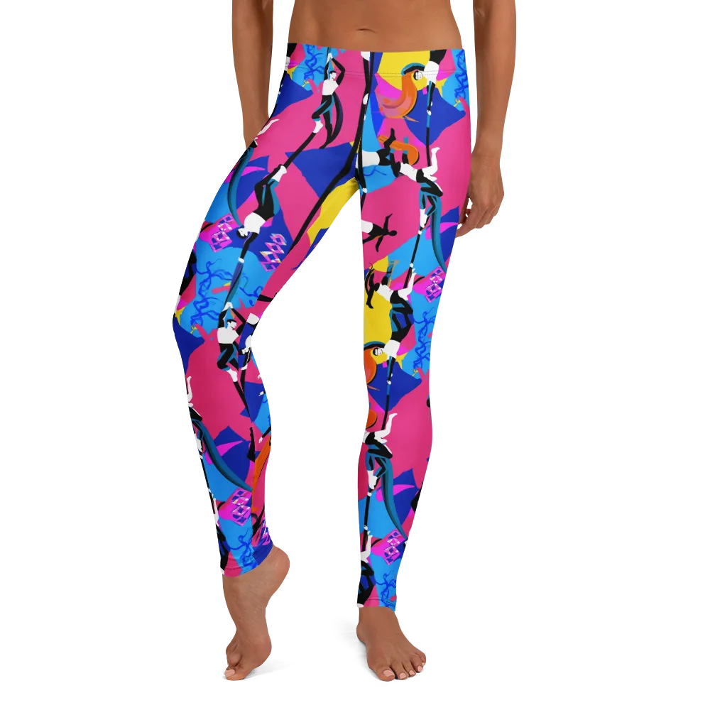 Neon Aerial on Leggings — Front