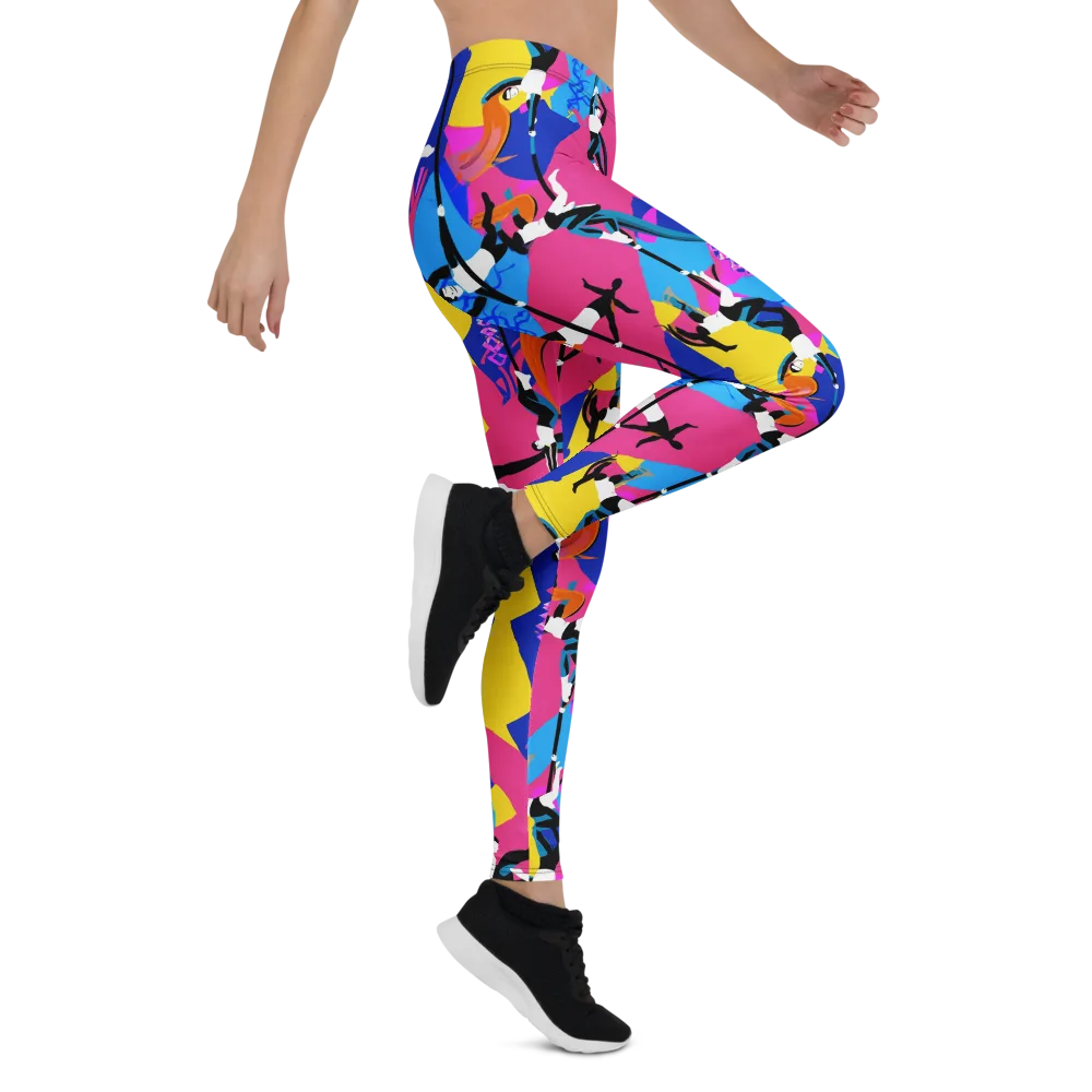 Neon Aerial on Leggings — Right